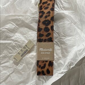 Madewell Animal Print  30” Bag Strap